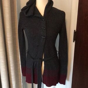 Cardigan sweater with three buttons